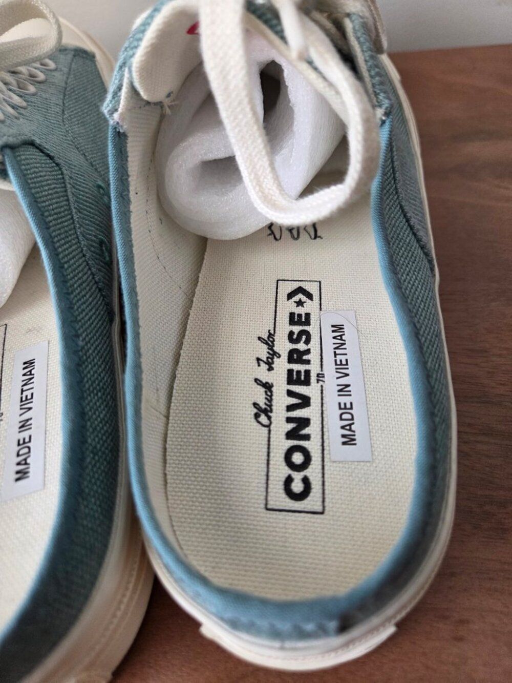 NWOB CONVERSE CHUCK TAYLOR SKY BLUE MULES SNEAKERS SIZE 9 WMN 7 MENS - Picture 8 of 16